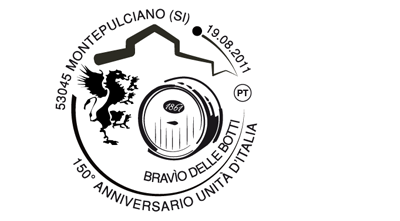Timbro di Annullo Bravìo 2011 per le Poste Italiane