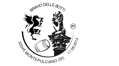 Timbro di Annullo Bravìo 2012 per le Poste Italiane