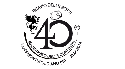 Timbro di Annullo Bravìo 2014 per le Poste Italiane
